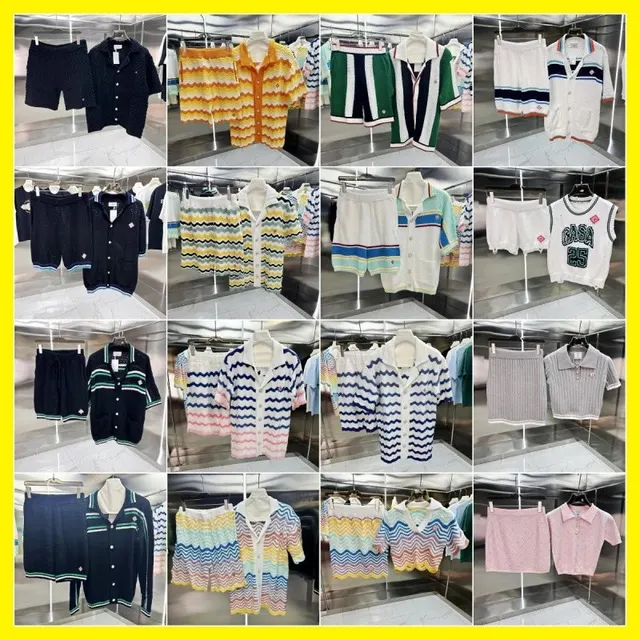 Casablanca Knit Tennis Polo