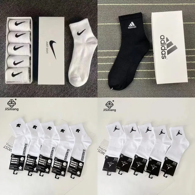 All Brands mid-calf Socks (5 pairs in 1 box)