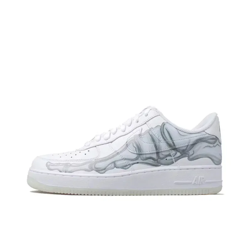 Nike Air Force 1 Halloween Skeleton Purple Grey Glow