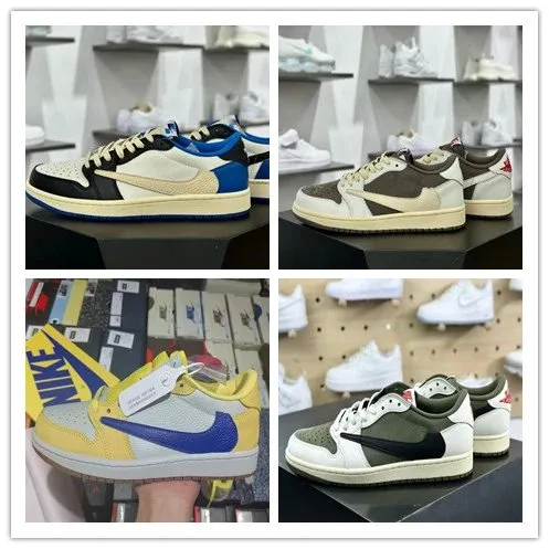Lots of Air Jordan 1 Low Travis Scotts